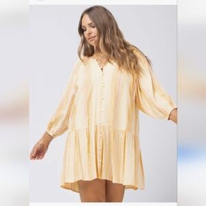 L Space Vida Striped Vacay Dress Large